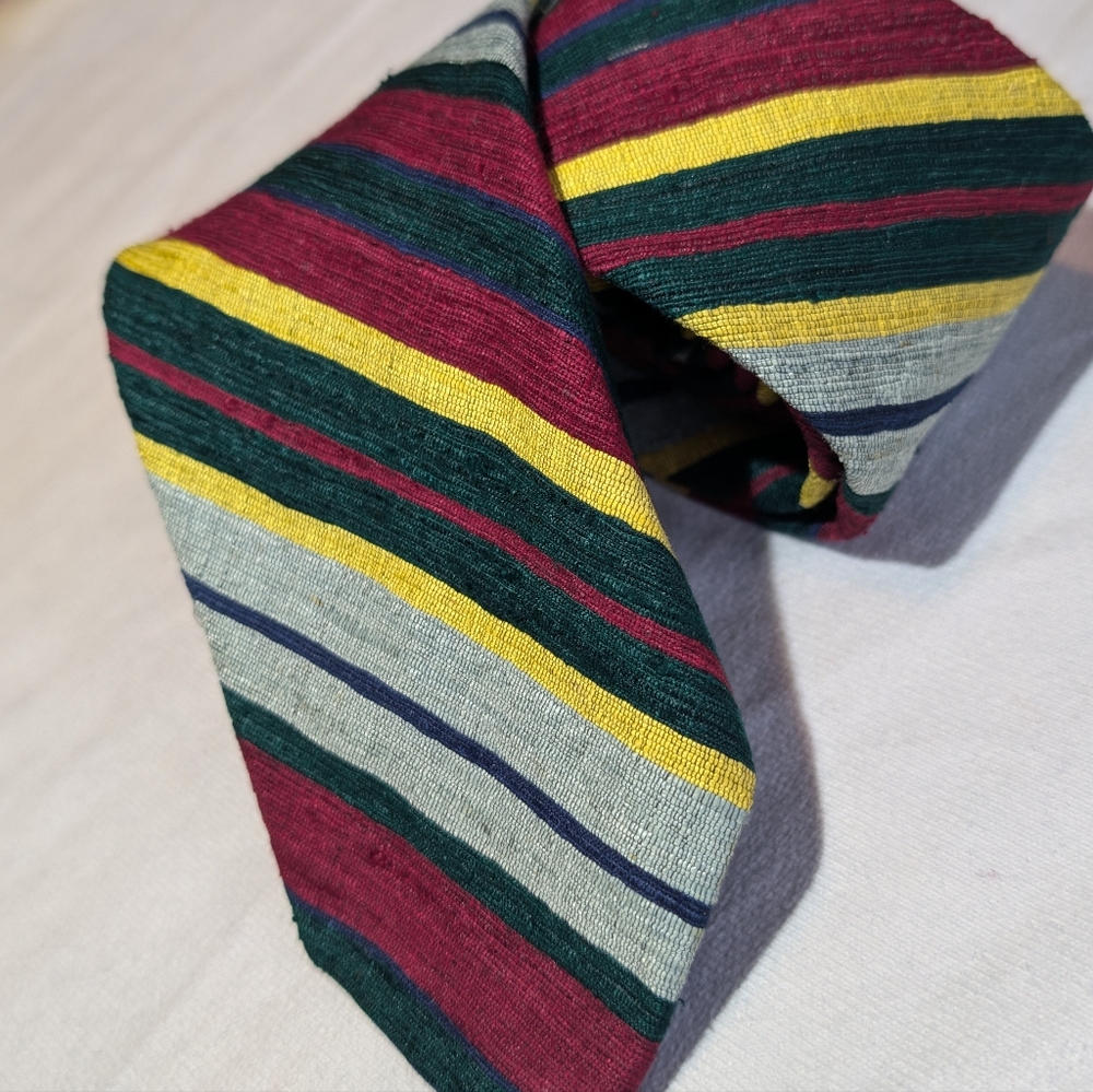 Vintage Polo Ralph Lauren Striped Tie 100% Silk